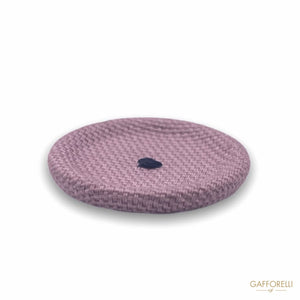 Simple Button Covered in Colored Fabric H294 - Gafforelli