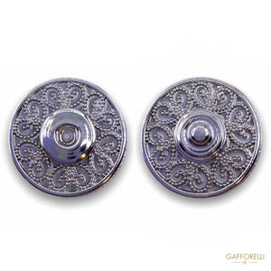 Snap Automatic Button with Decorations 8026 - Gafforelli