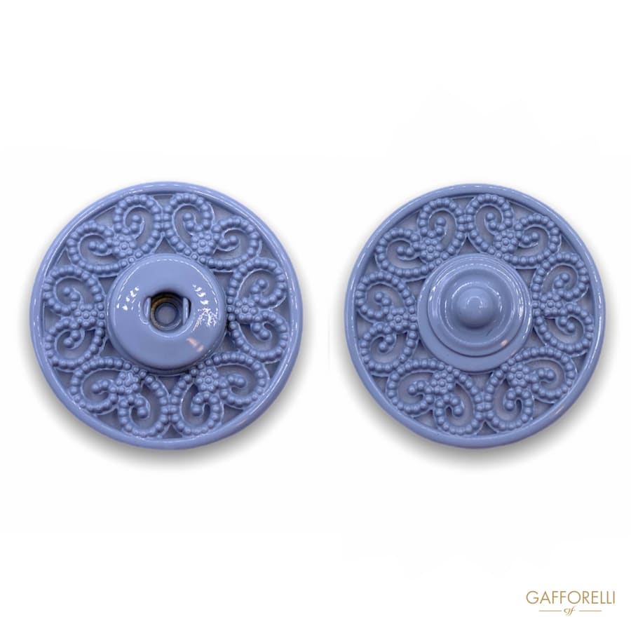 Snap Automatic Button with Decorations 8026 - Gafforelli