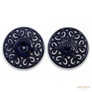Snap Automatic Button with Decorations 8026 - Gafforelli
