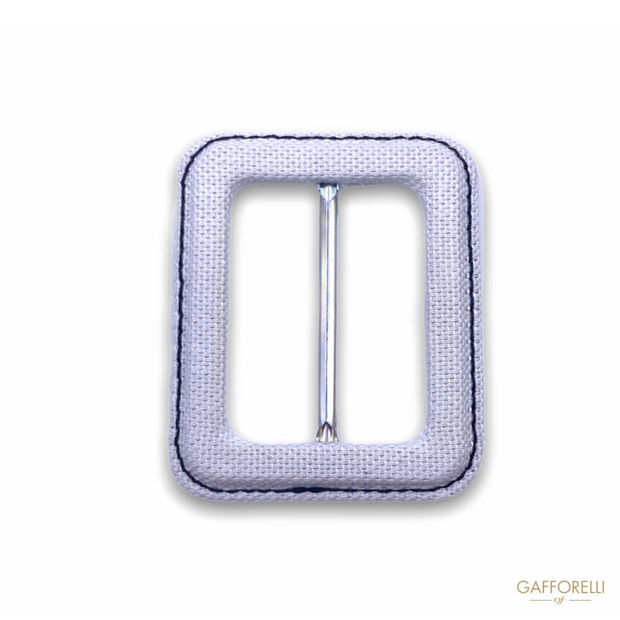 Square Buckle Covered With Designer Fabric Stitching H301-