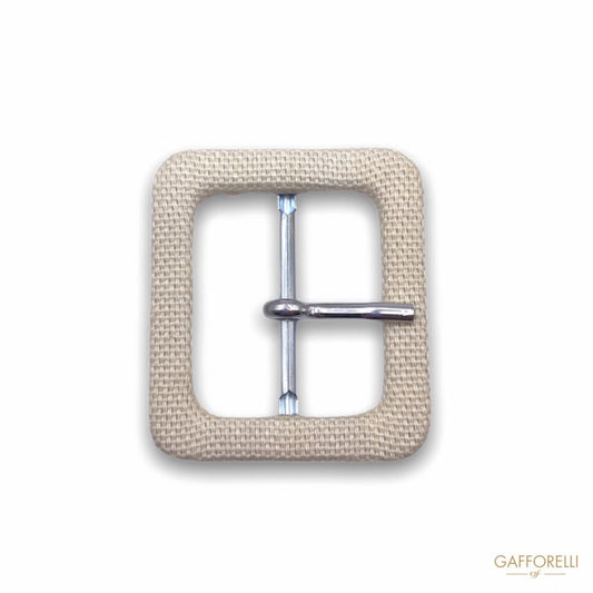 Square Buckle Covered in Fabric 1428- Gafforelli Srl