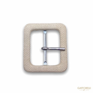 Square Buckle Covered in Fabric 1428- Gafforelli Srl