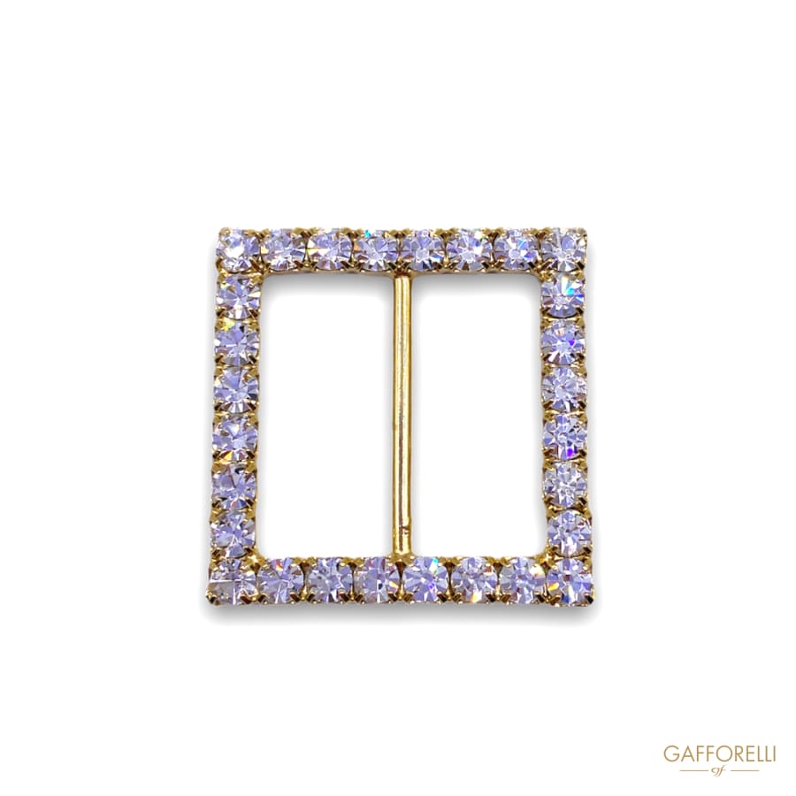 Square Buckle with Rhinestones Chain 3203 - Gafforelli Srl