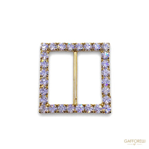 Square Buckle With Rhinestones Chain 3203 - Gafforelli Srl