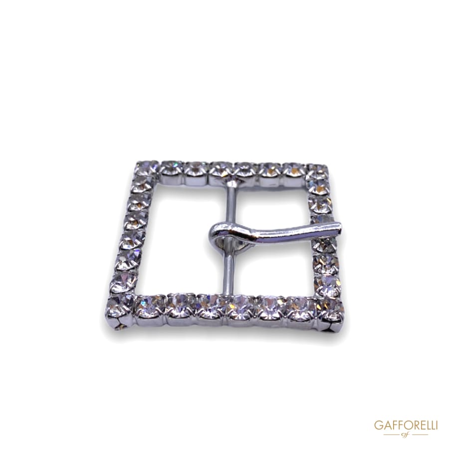 Square Buckle with Rhinestones Chain 3203 - Gafforelli Srl