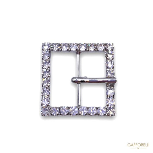 Square Buckle with Rhinestones Chain 3203 - Gafforelli Srl