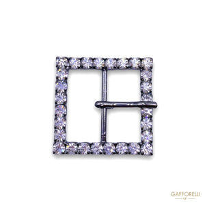 Square Buckle With Rhinestones Chain 3203 - Gafforelli Srl