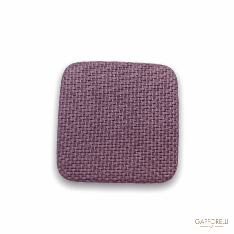 Square Button in Colored Fabric 1425 - Gafforelli Srl