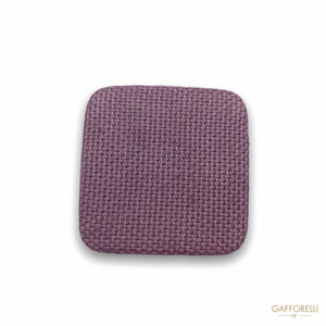 Square Button in Colored Fabric 1425 - Gafforelli Srl
