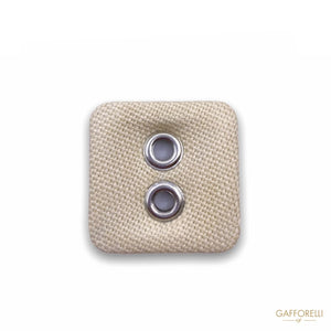 Square Button with Two Holes 1514 - Gafforelli Srl CLASSIC