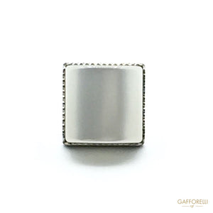 Square Buttons With Mother Of Pearl Imitation - Art. 6186