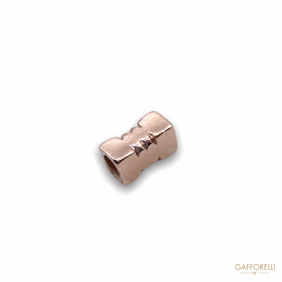 Square Cord Stopper with Lateral Details 2394 - Gafforelli