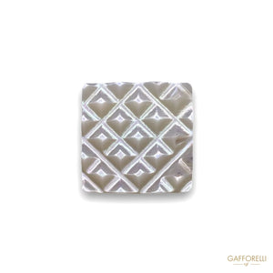 Square Mother-of-pearl Button 920 - Gafforelli Srl LIGHT •