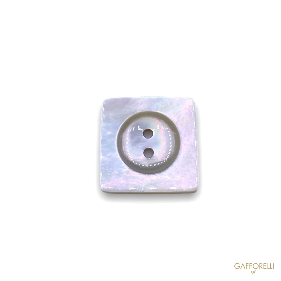 Square White Mother-of-pearl Buttons Two Holes 931 -