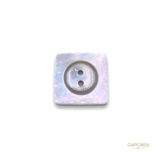 Square White Mother-of-pearl Buttons Two Holes 931 -