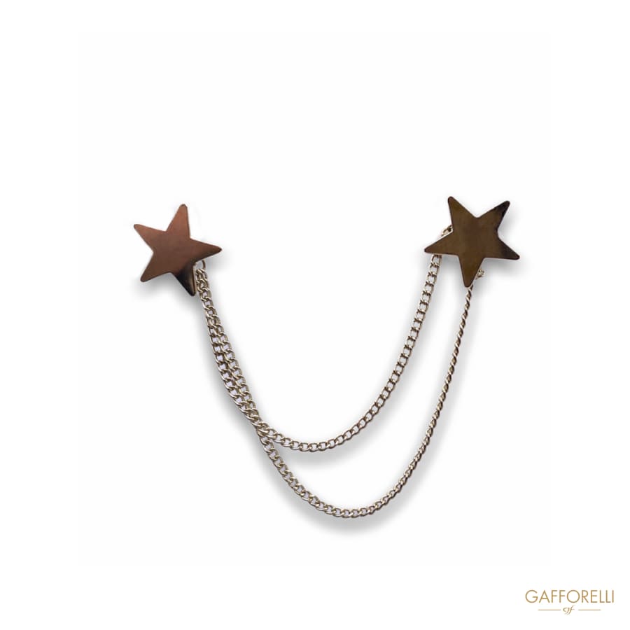 Star Pins with Metal Butterfly Clasp U342 - Gafforelli Srl