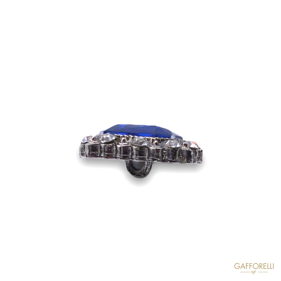 Swarovski Octagon Button With Central Stone A421 -