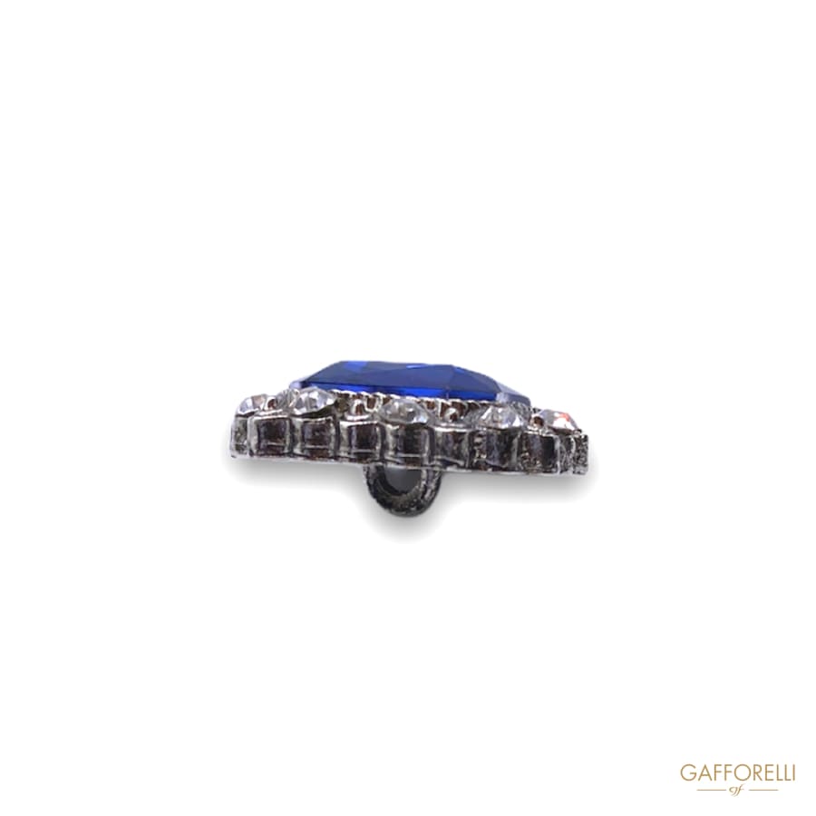 Swarovski Octagon Button with Central Stone A421