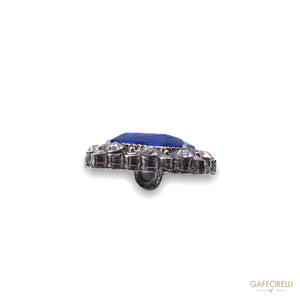 Swarovski Octagon Button with Central Stone A421