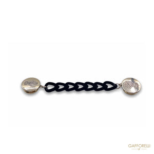 Toggles With Chain And Gold Side Snap Buttons B129 -