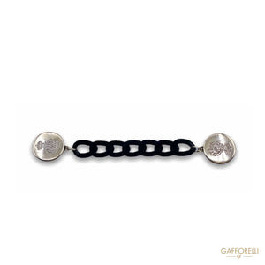Toggles With Chain And Gold Side Snap Buttons B129 -