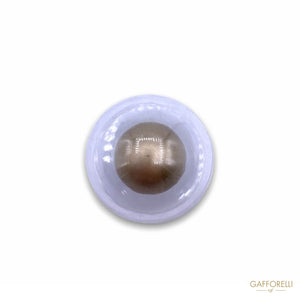 Transparent Polyester Button With The Entire Detail In Gold