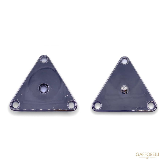 Triangular Snap Buttons in Zamak 8087 - Gafforelli Srl
