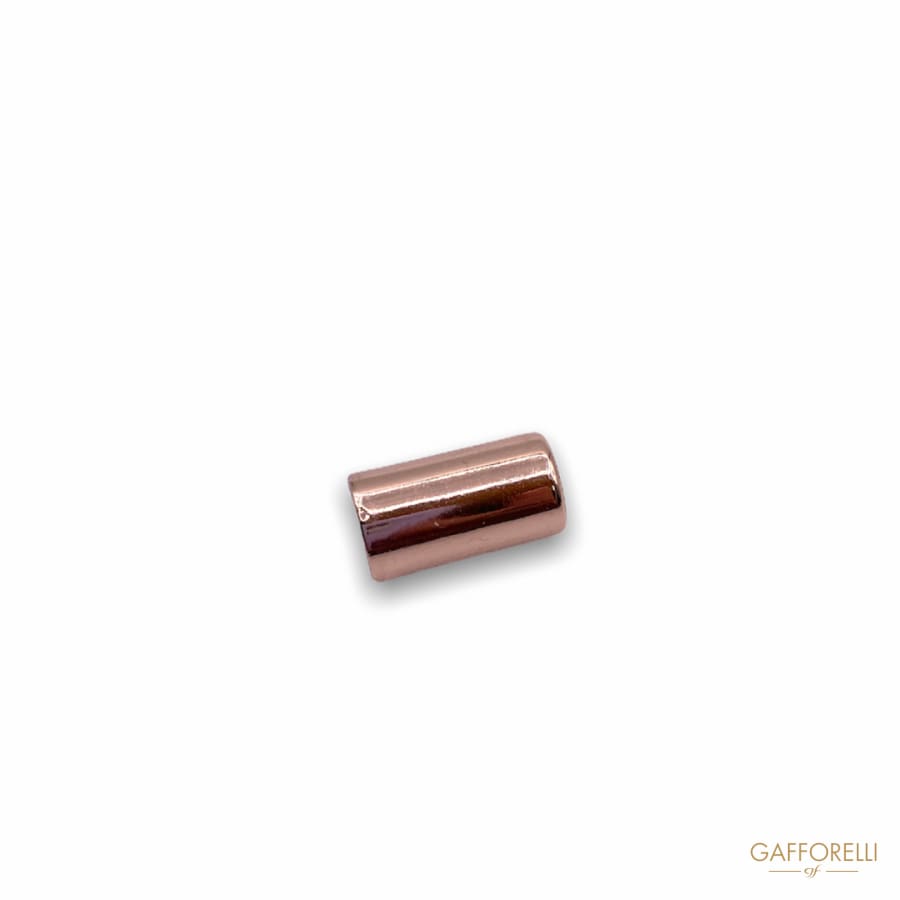 Two-hole Cylinder Gold Cord Stopper 2683 - Gafforelli Srl