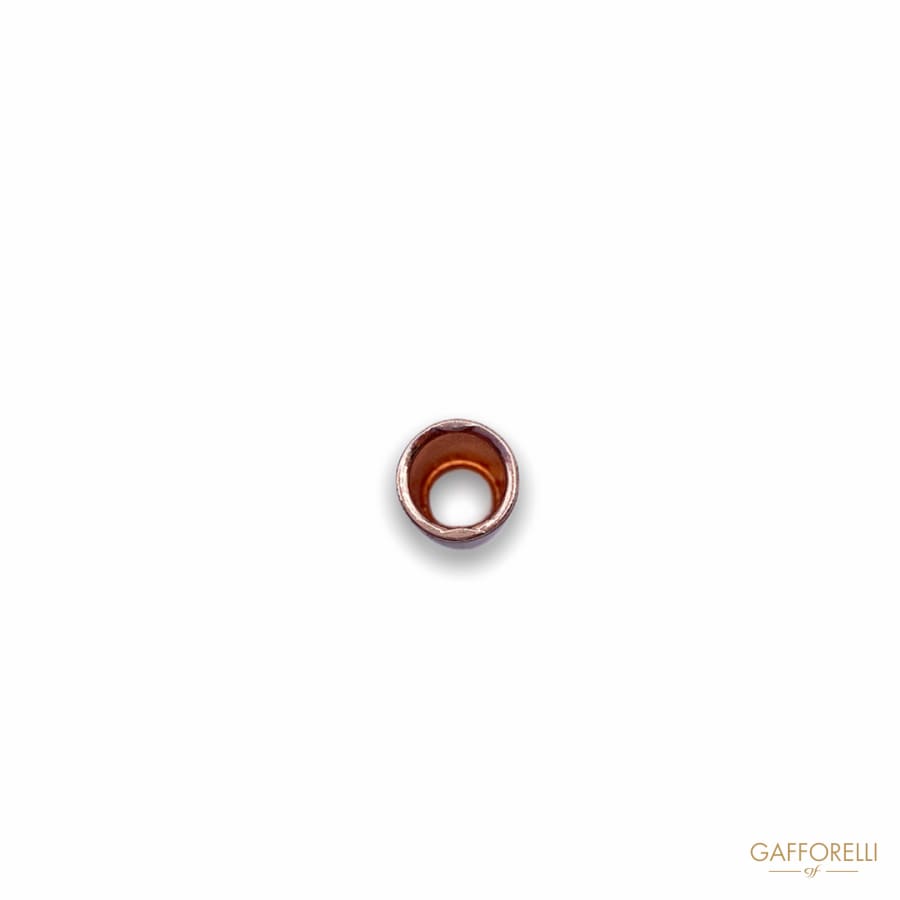 Two-hole Cylinder Gold Cord Stopper 2683 - Gafforelli Srl
