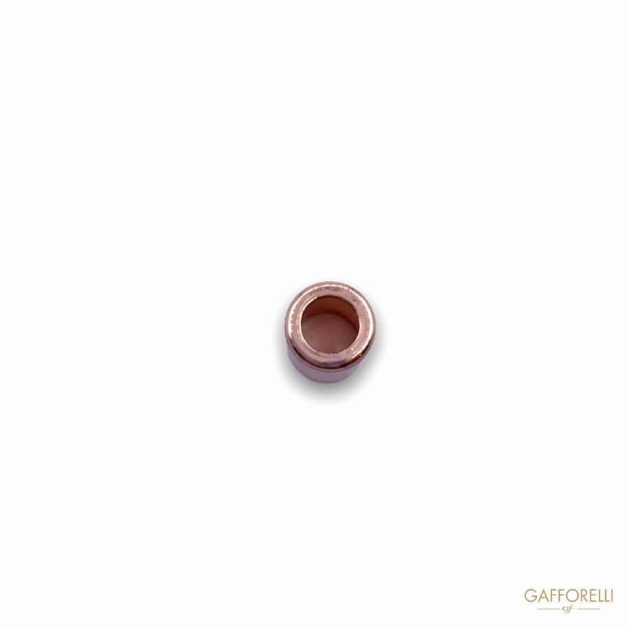Two-hole Cylinder Gold Cord Stopper 2683 - Gafforelli Srl
