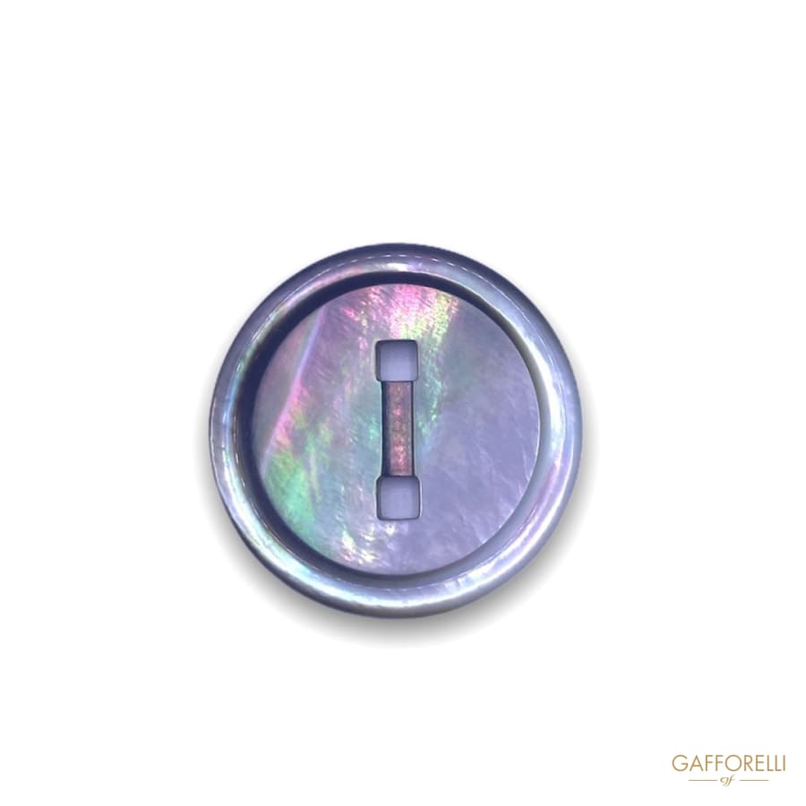 Two-hole Tahiti Gray Mop Button 918 - Gafforelli Srl BLACK