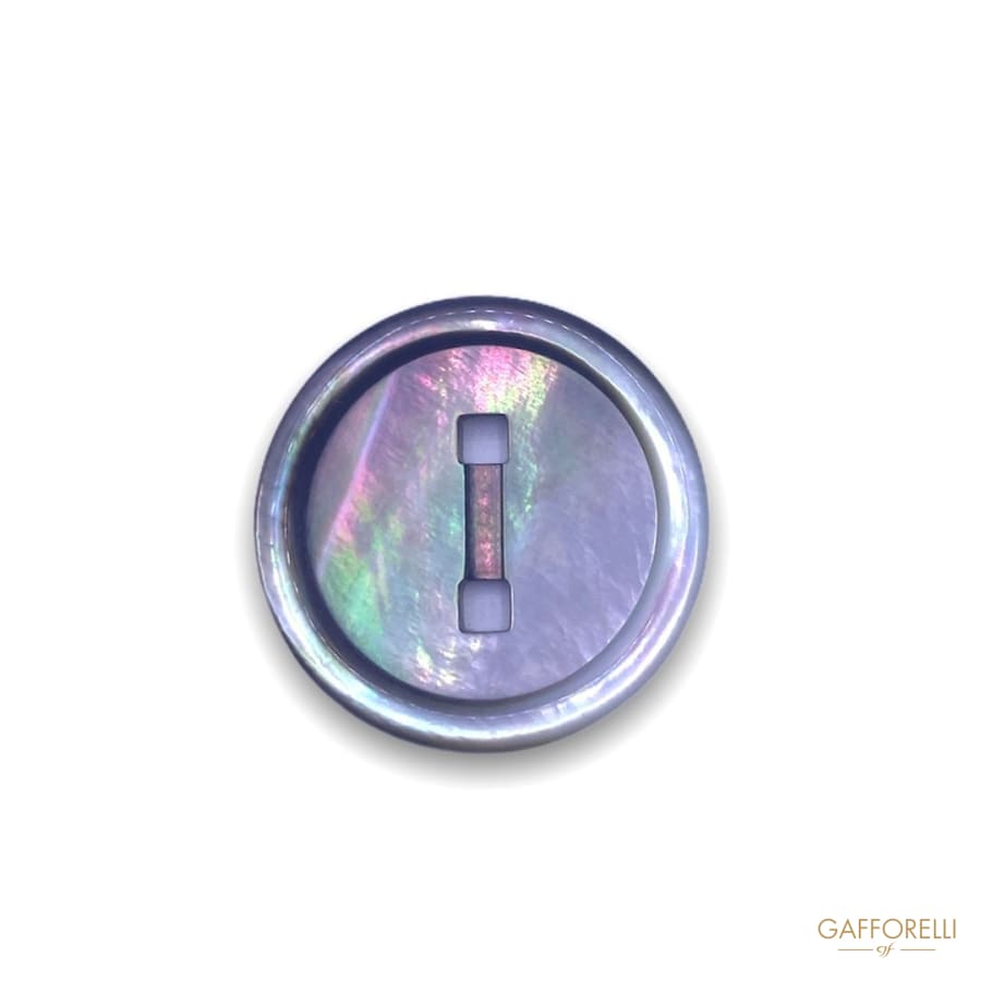 Two-hole Tahiti Gray Mop Button 918 - Gafforelli Srl BLACK •