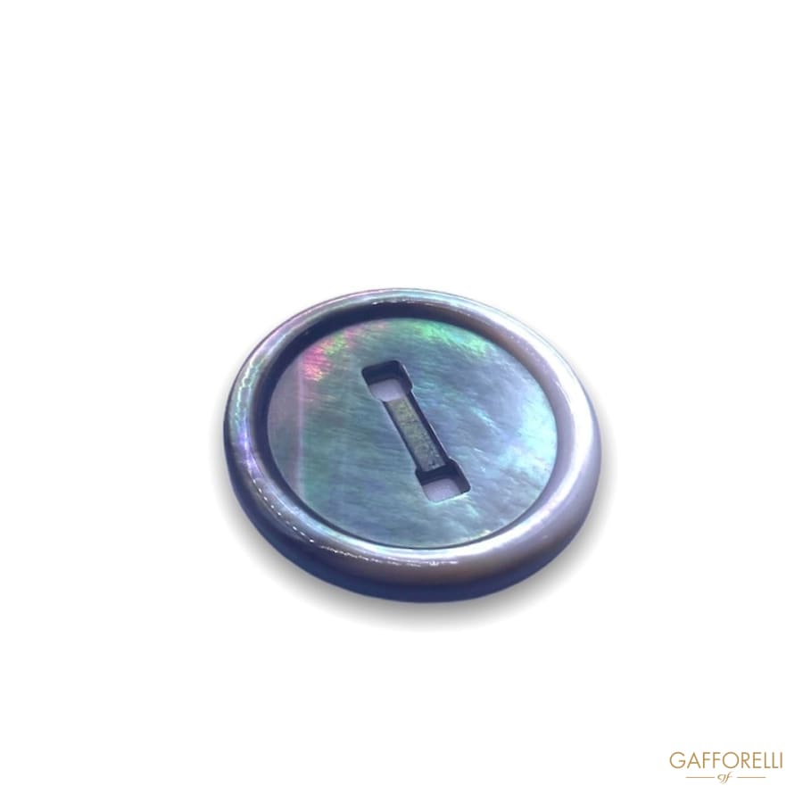 Two-hole Tahiti Gray Mop Button 918 - Gafforelli Srl BLACK