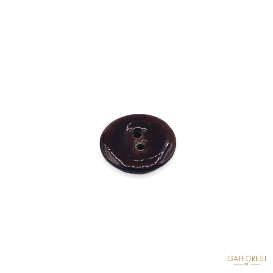 Two-hole Wood Effect Enamelled Buttons H108 - Gafforelli Srl