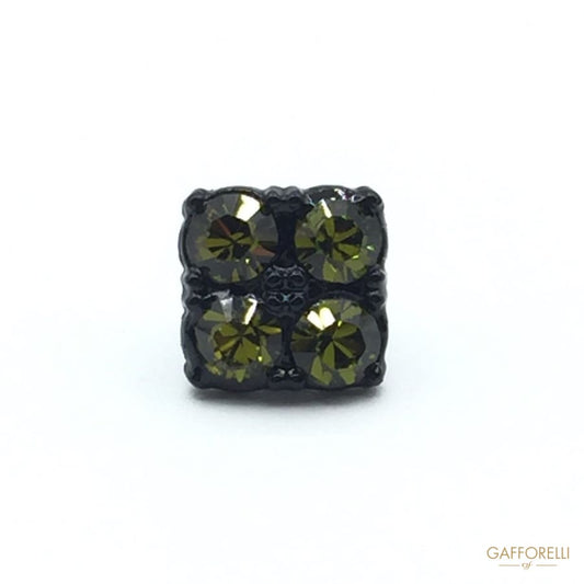Welded Buttons with 4 Rhinestones - Art 5993 shirt