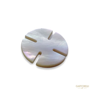 White Mother-of-pearl Botton With Side Cuts 701 - Gafforelli