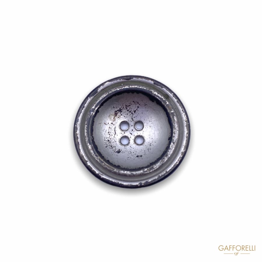 Zamak Buttons With 4 Holes And Border - Art. 4955 metal