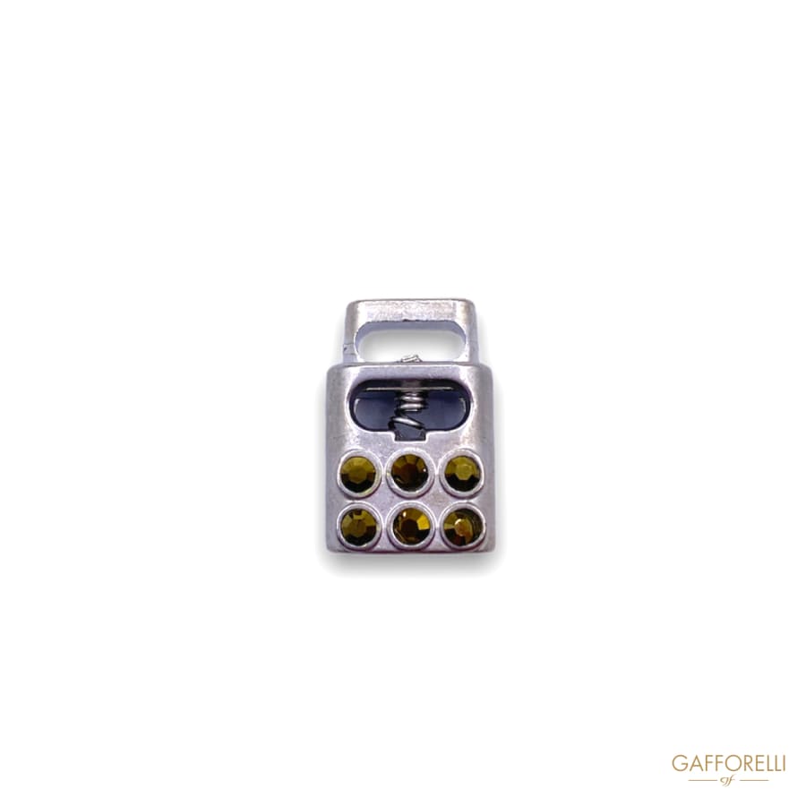 Zamak Cord Stopper with Swarovski Rhinestones 5571