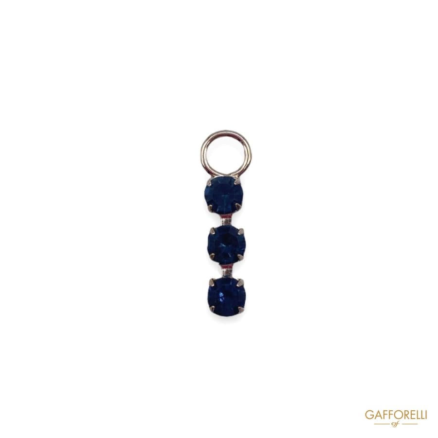 Zamak Puller in Gold Color with Mountain Rhinestones 3387