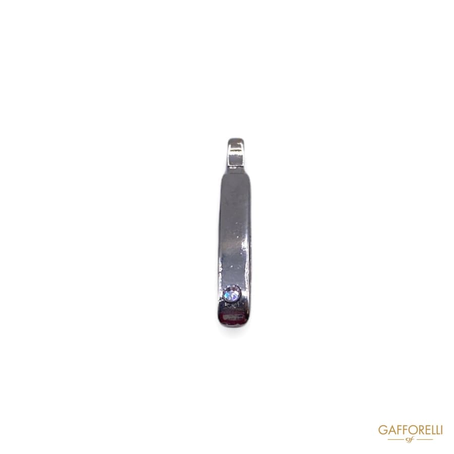 Zamak Puller in Silver Color with Swarovski 5574