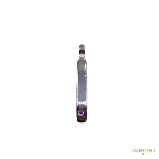 Zamak Puller in Silver Color with Swarovski 5574