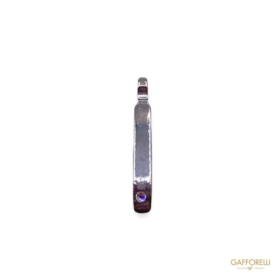 Zamak Puller in Silver Color with Swarovski 5574