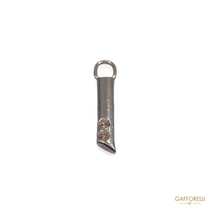 Zamak Zipper With Strass 5091 - Gafforelli Srl zip puller