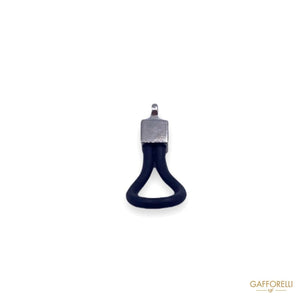 Zip Puller in Silicone and Brass 4708 - Gafforelli Srl zip