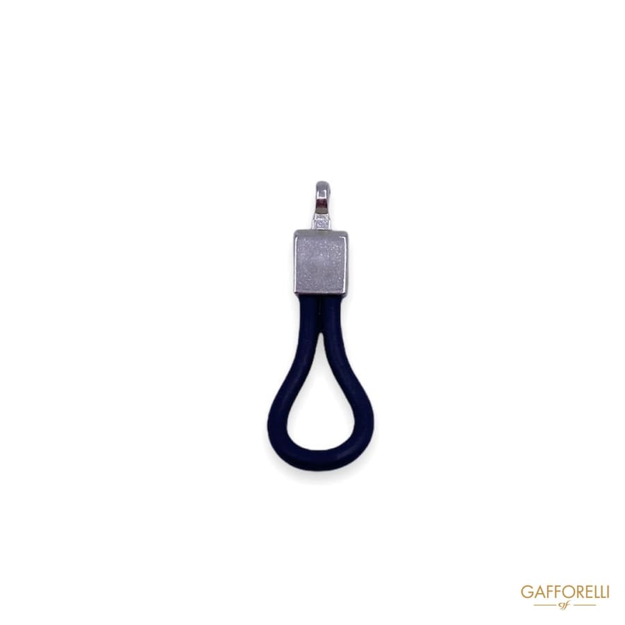 Zip Puller in Silicone and Brass 4708 - Gafforelli Srl zip