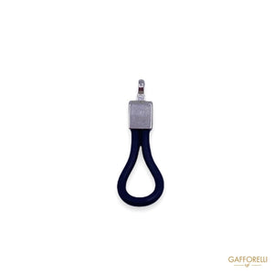 Zip Puller in Silicone and Brass 4708 - Gafforelli Srl zip